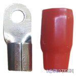 Insulated Wiring 0G Connector Terminal - Black or Red - Image 2