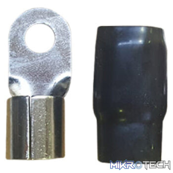 Insulated Wiring 0G Connector Terminal - Black or Red