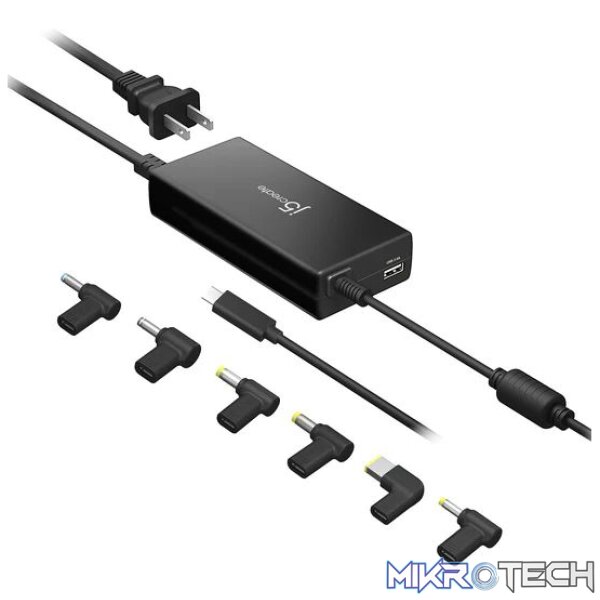 J5 Create 100W PD USB Type-C Super Charger with 6 Types of DC Connectors - Image 2