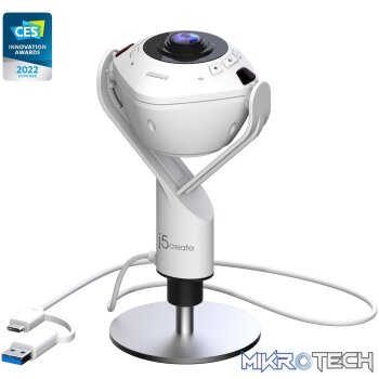J5 Create 360° AI-Powered HD Conference Webcam