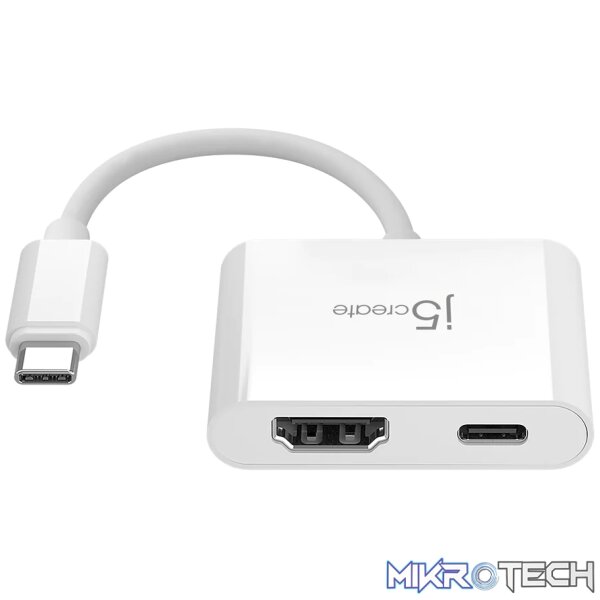 J5 Create JCA152 USB-C to 4K HDMI Adapter with Power Delivery - Image 2
