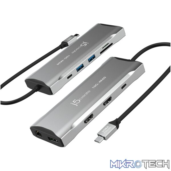 J5 Create JCD397 4K60 Elite Triple-Monitor Mini Dock - Image 3