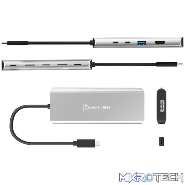 J5 Create JCD401 USB4 Dual 4K Multi-Port Hub - Image 3