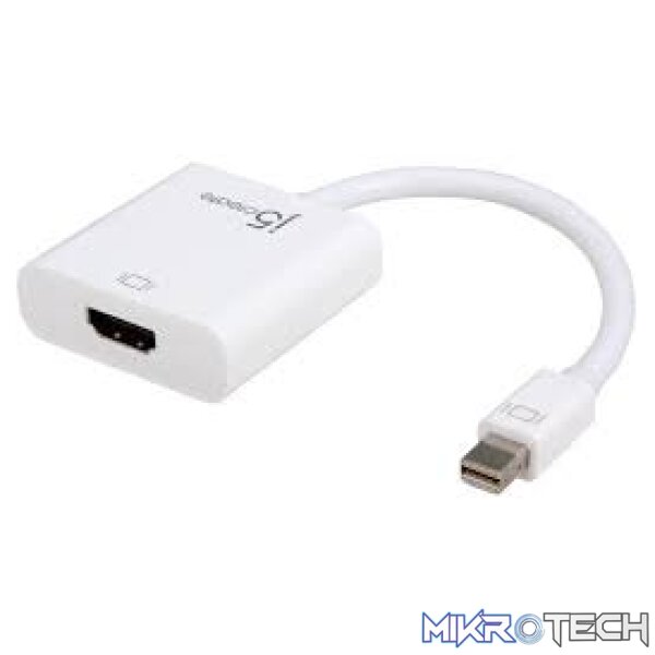 J5 Create JDA152 mini DisplayPort to HDMI Adapter J5 Create JDA152 mini DisplayPort to HDMI Adapter