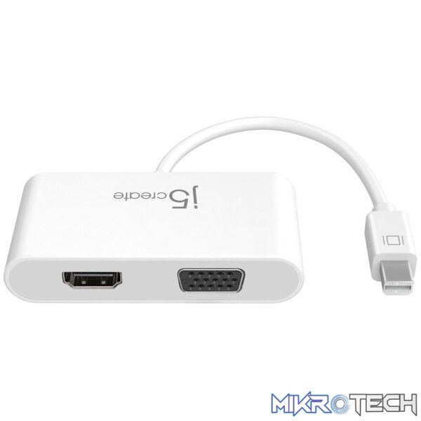 J5 Create JDA172 mini DisplayPort to 4K HDMI /  WUXGA VGA Adapter - Image 2