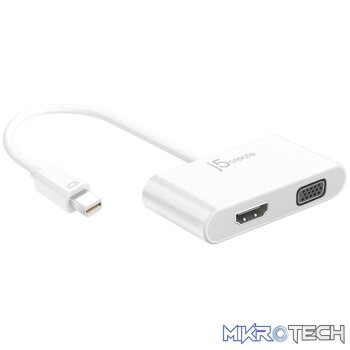 J5 Create JDA172 mini DisplayPort to 4K HDMI /  WUXGA VGA Adapter
