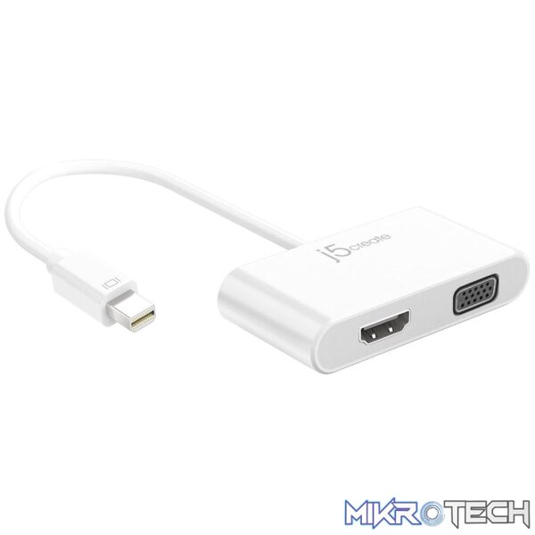 J5 Create JDA172 mini DisplayPort to 4K HDMI / WUXGA VGA Adapter J5 Create JDA172 mini DisplayPort to 4K HDMI / WUXGA VGA Adapter