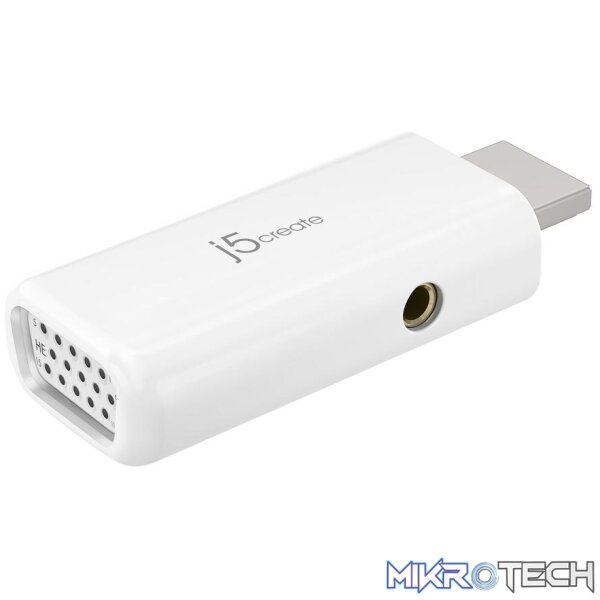 J5 Create JDA203 HDMI to VGA Video Adapter Converter with Audio J5 Create JDA203 HDMI to VGA Video Adapter Converter with Audio