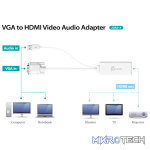J5 Create JDA214 VGA+USB to HDMI Video Adapter - Image 3