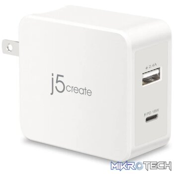 J5 Create JUP2230 30W PD USB-C Wall Charger