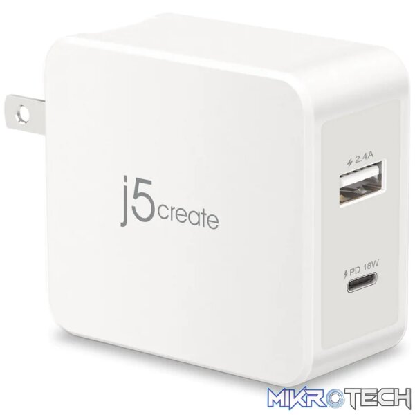 J5 Create JUP2230 30W PD USB-C Wall Charger J5 Create JUP2230 30W PD USB-C Wall Charger
