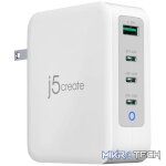 J5 Create JUP43130 130W GaN USB-C 4-Port Charger