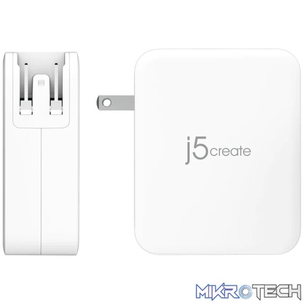 J5 Create JUP43130 130W GaN USB-C 4-Port Charger - Image 3