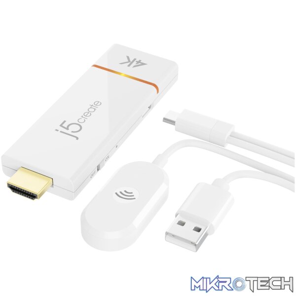 J5 Create JVAW76 ScreenCast 4K Wireless Display Adapter J5 Create JVAW76 ScreenCast 4K Wireless Display Adapter