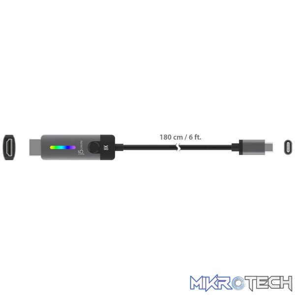 J5 Create USB-C to HDMI 2.1 8K Cable - Image 3