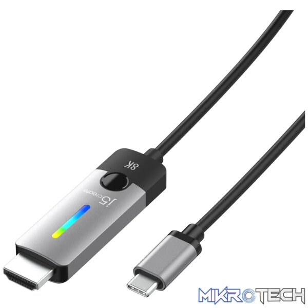 J5 Create USB-C to HDMI 2.1 8K Cable J5 Create USB-C to HDMI 2.1 8K Cable