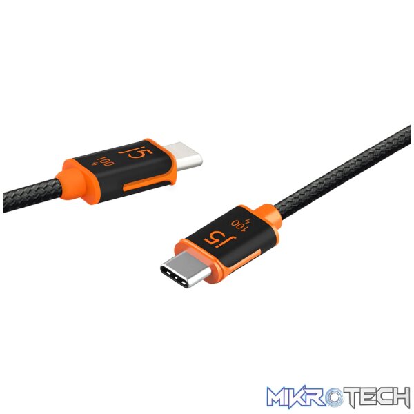 J5 Create USB Type-C 100W Charge and Sync Cable - 3m - Image 2