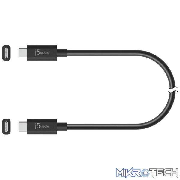 J5 Create USB Type-C 100W USB4 Gen3 80cm Cable - Image 2