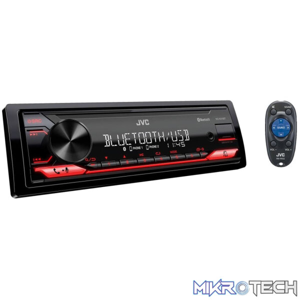JVC KD-X272BT with Bluetooth/USB/AUX Single Din Radio - Image 2