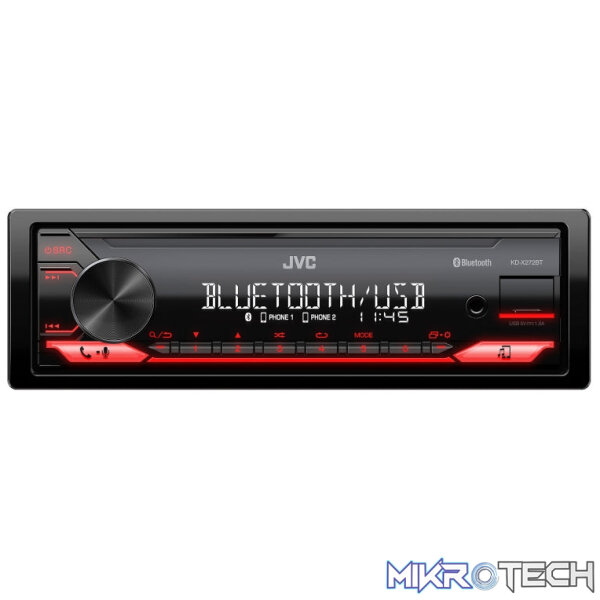 JVC KD-X272BT with Bluetooth/USB/AUX Single Din Radio JVC KD-X272BT with Bluetooth/USB/AUX Single Din Radio