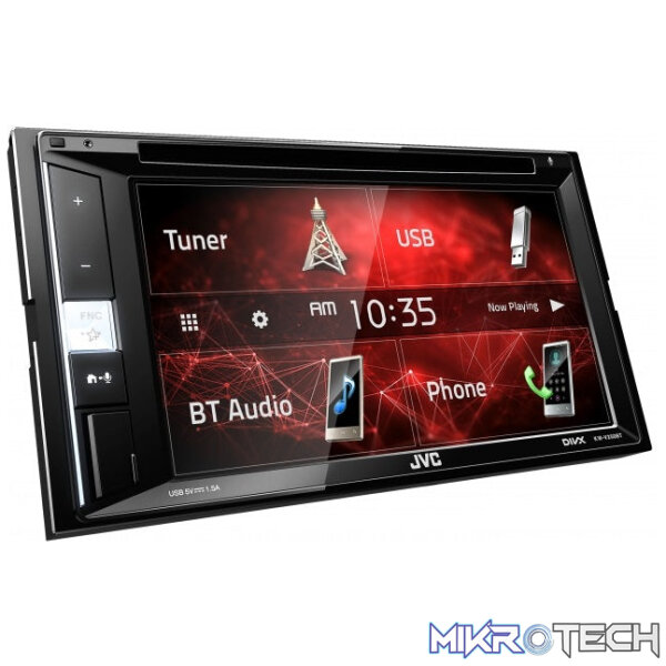 JVC KW-V250BTM DVD/CD/USB Receiver with 6.2-inch Touch Control Monitor Built-In Bluetooth JVC KW-V250BTM DVD/CD/USB Receiver with 6.2-inch Touch Control Monitor Built-In Bluetooth