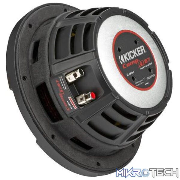 Kicker 48CWRT672 6.75" CompRT series subwoofer with dual 2-ohm voice coils - Image 3