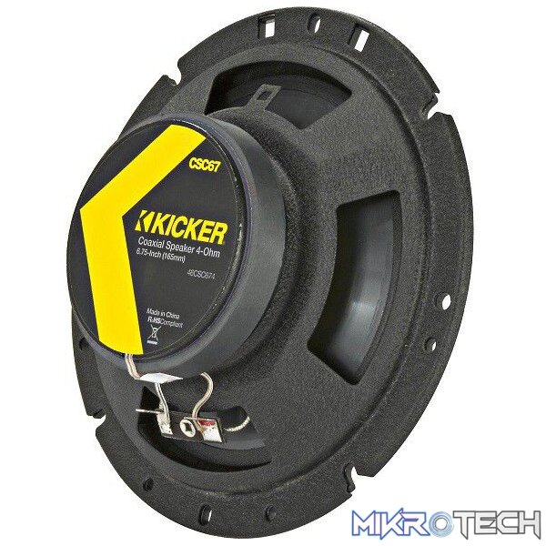 Kicker CSC674 6.75" Coaxial Speakers 300W - Image 2