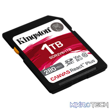 Kingston Canvas React Plus V60 1TB SDHC Memory Card
