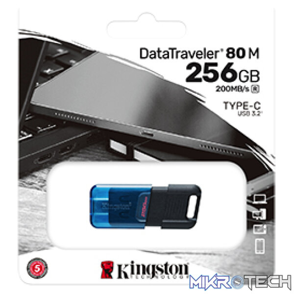 Kingston DataTraveler 80M 256GB USB3.2 Gen 1 Type-C Flash Drive - Image 3