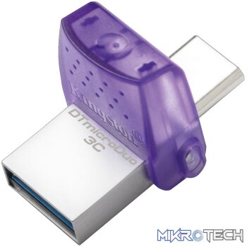 Kingston DataTraveler microDuo 3C 128GB USB3.2 Gen1 Type-C and Type-A Flash Drive