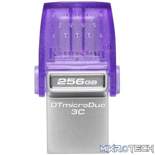 Kingston DataTraveler microDuo 3C 256GB USB3.2 Gen1 Type-C and Type-A Flash Drive - Image 3