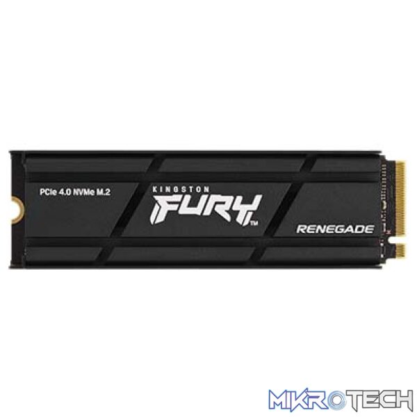 Kingston FURY Renegade 500GB PCIe Gen4 NVMe M.2 SSD (2280) with Heatsink Kingston FURY Renegade 500GB PCIe Gen4 NVMe M.2 SSD (2280) with Heatsink