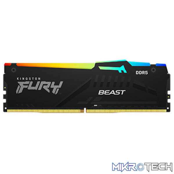 Kingston Fury Beast RGB 32GB (16GB x 2) DDR5-6000 CL30 Kit - 1.4V - Image 2