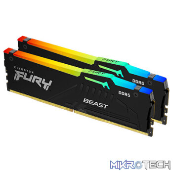 Kingston Fury Beast RGB 32GB (16GB x 2) DDR5-6000 CL30 Kit - 1.4V