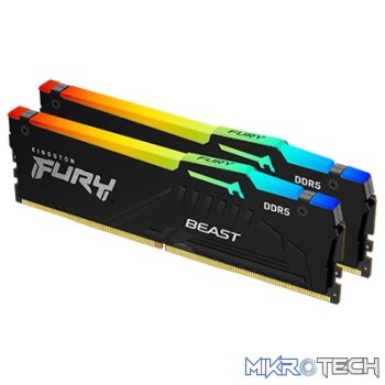 Kingston Fury Beast RGB 64GB (2x32GB) DDR5-6000 CL30 Kit - 1.40V