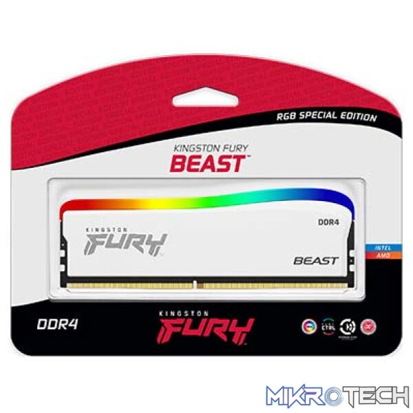 Kingston Fury Beast RGB 8GB DDR4-3600 Module - CL17, 1.35V - Image 3