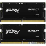 Kingston Fury Impact 32GB (2x16GB) DDR5-6000 CL38 SODIMM Kit - 1.35V