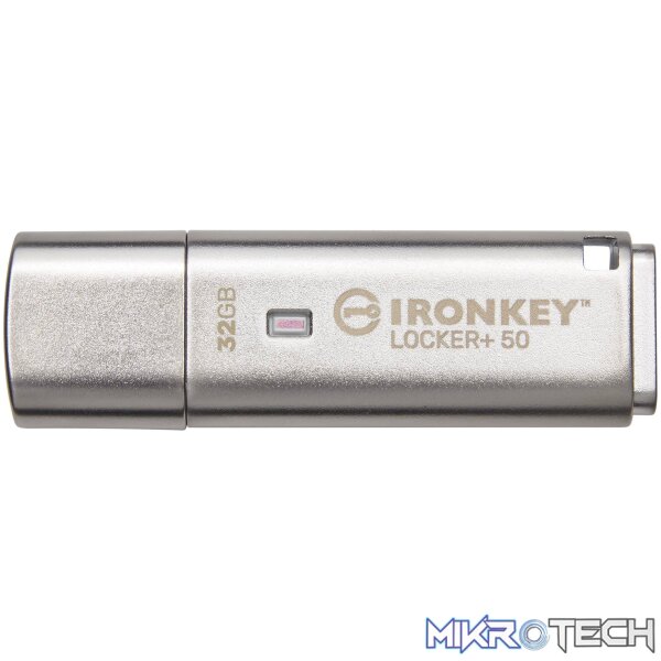 Kingston IronKey Locker+ 50 32GB USB Flash Drive Kingston IronKey Locker+ 50 32GB USB Flash Drive