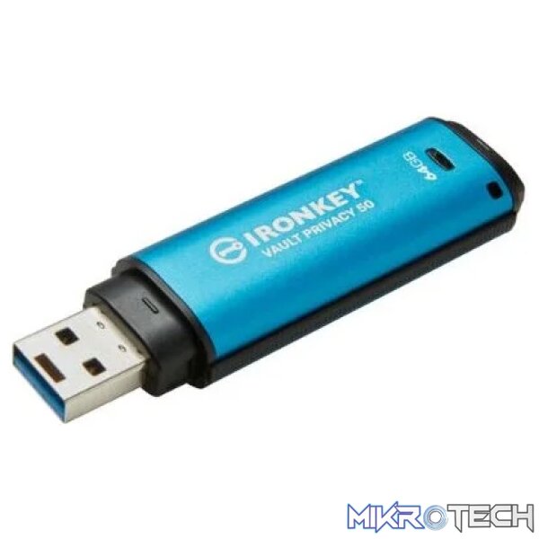 Kingston IronKey Vault Privacy 50 USB Type-A 64GB Flash Drive - Image 2