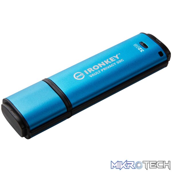 Kingston IronKey Vault Privacy 50 USB Type-C 32GB Flash Drive Kingston IronKey Vault Privacy 50 USB Type-C 32GB Flash Drive