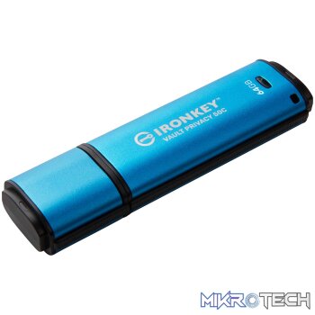 Kingston IronKey Vault Privacy 50 USB Type-C 64GB Flash Drive