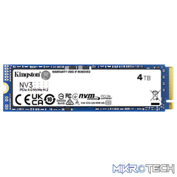 Kingston NV3 4TB PCIe Gen4 NVMe M.2 SSD (2280)