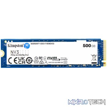 Kingston NV3 500GB PCIe Gen4 NVMe M.2 SSD (2280)