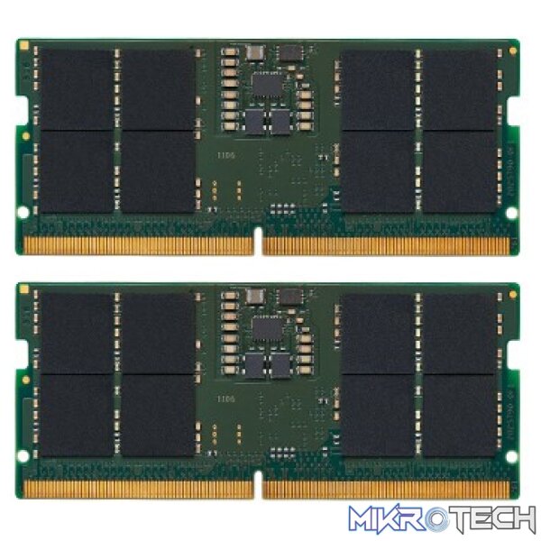 Kingston ValueRam 32GB DDR5-5200 SODIMM Kit (2x16GB) - CL42 Kingston ValueRam 32GB DDR5-5200 SODIMM Kit (2x16GB) - CL42