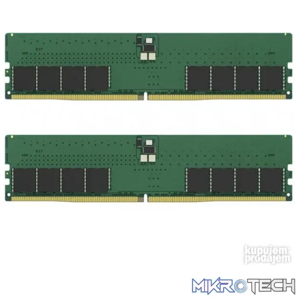 Kingston ValueRam 96GB (2x48GB) DDR5-5600 CL46 Kit - 1.1V Kingston ValueRam 96GB (2x48GB) DDR5-5600 CL46 Kit - 1.1V