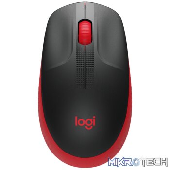 Logitech M190 full-size Wireless mouse - Black/Red