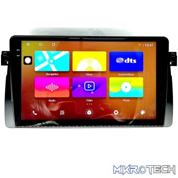 Navtech NAV9HI 9" Radio and BMW E46 98-2005 Trimplate and Harness
