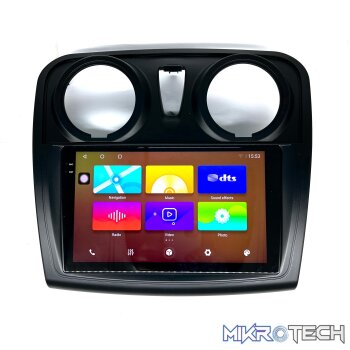 Navtech NAV9HI 9" Radio and Renault Sandero Trimplate and Harness