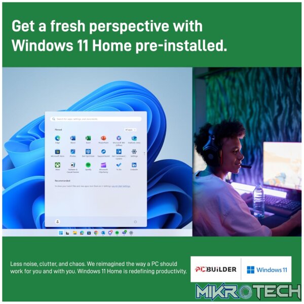 PCBuilder AMD Ryzen 7 5700G HOME MASTER Windows 11 Desktop PC - Image 2