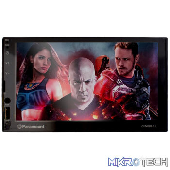 Paramount ZXN004BT-SB BT/USB/SD/AUX/FM Double Din Multimedia Player